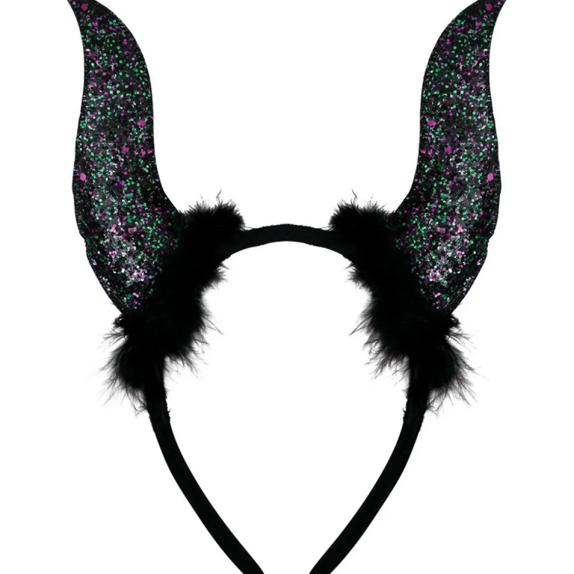 Glitter Djævlehorn Hårbøjle