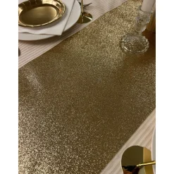 Glitter Premium Bordløber Guld