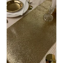 Glitter Premium Bordløber Guld
