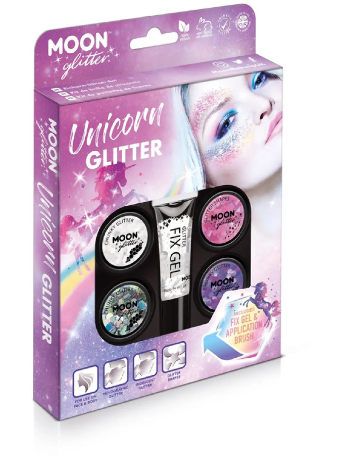 Glitter Sminkesæt Unicorn