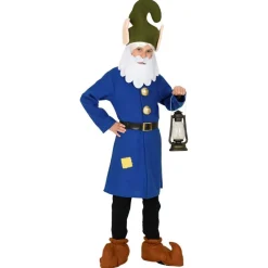 Gnom Blå Børnekostume