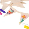 Goki® Mal Selv Bomuld Flagguirlande 9 Flag