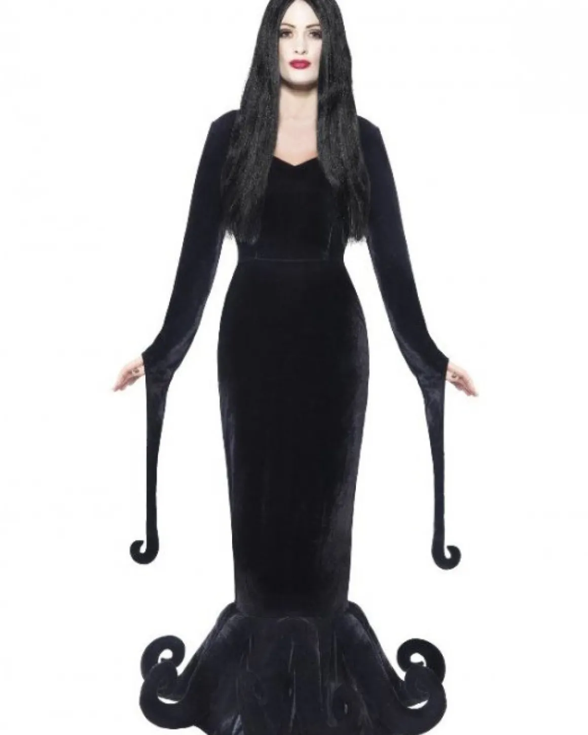Gotisk Morticia Kostume