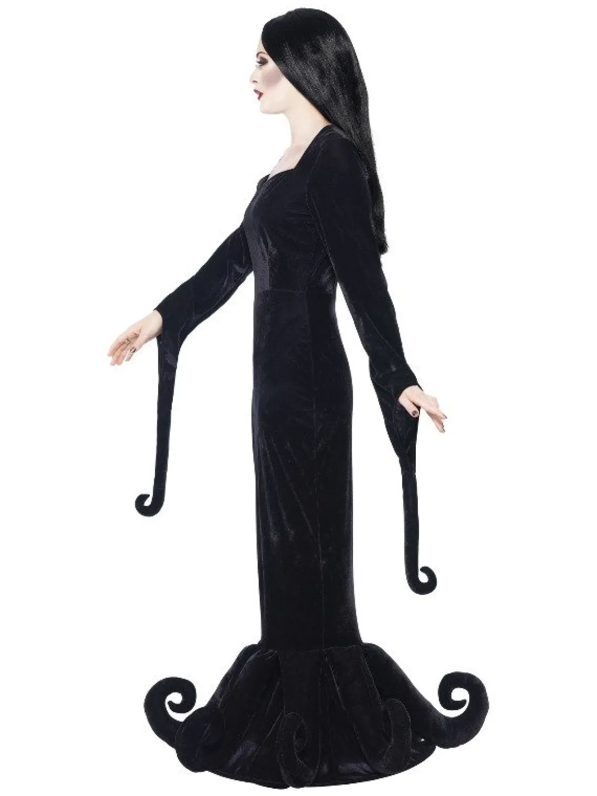 Gotisk Morticia Kostume