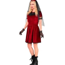 Gotisk Vampyrbrud Kostume Bordeaux