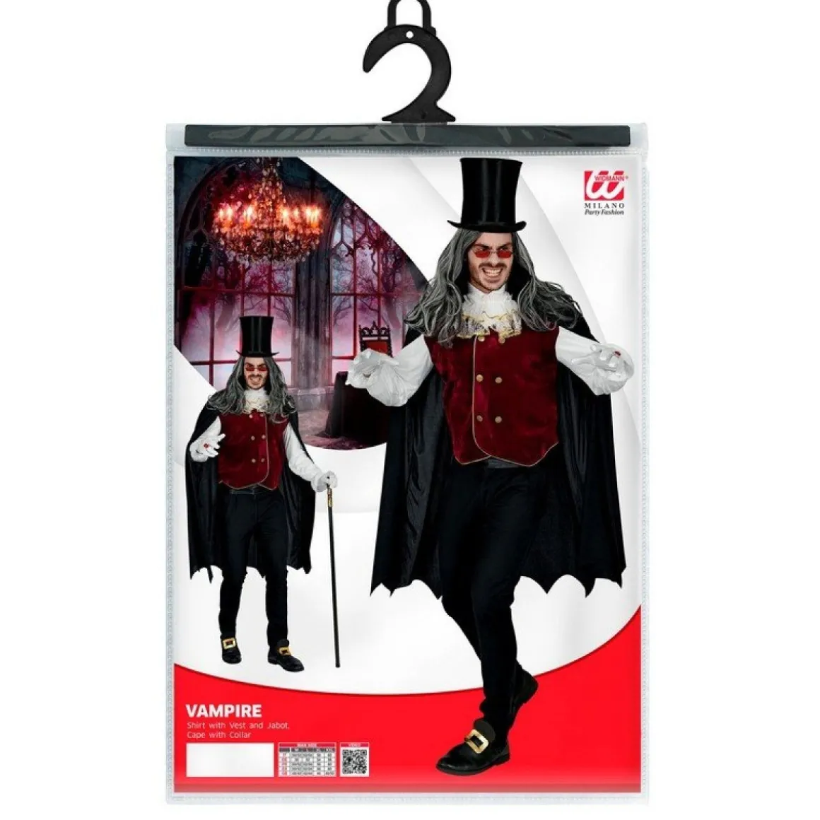 Gotisk Vampyr Grev Kostume