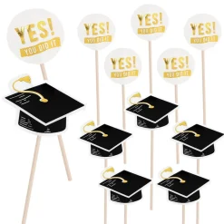 Graduation Drinkspinde Sort/Guld