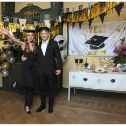 Graduation Drinkspinde Sort/Guld