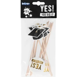 Graduation Drinkspinde Sort/Guld
