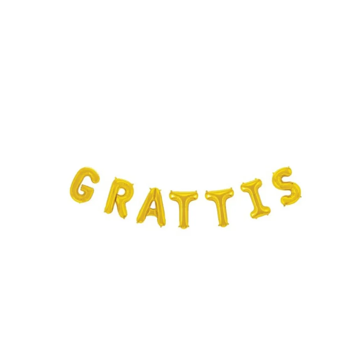 Grattis Folieballon Guld