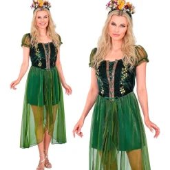 Grøn Skovdronning Kostume