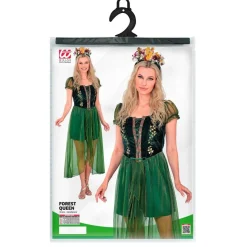 Grøn Skovdronning Kostume