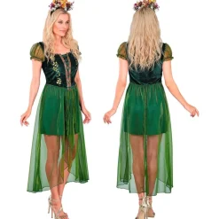 Grøn Skovdronning Kostume