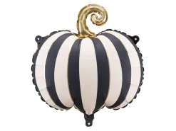 Græskar Folieballon Creme/Sort