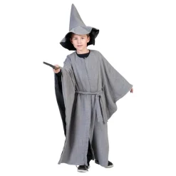 Grå Troldmand Børnekostume
