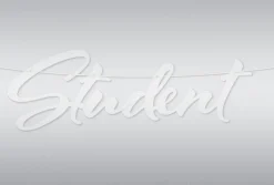 Guirlande Student Hvid