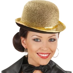 Guld Glimmer Bowlerhat