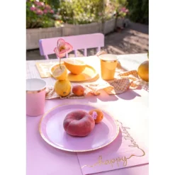 Guldkant Tallerkener Pastel Mix