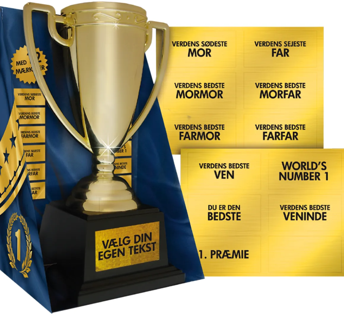 Guld Pokal Personlig Tekst