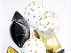 Guldstjerne Balloner Pastel Hvid