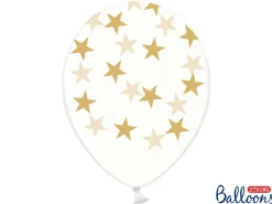 Guldstjerne Balloner Pastel Hvid