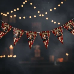 Halloween Cirkus Vimpelguirlande