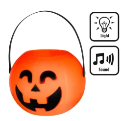 Halloween Græskar Slikspand Med Lys Og Lyd