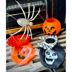 Halloween Græskar Slikspand Med Lys Og Lyd