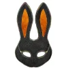 Halloween Kanin Maske Sort