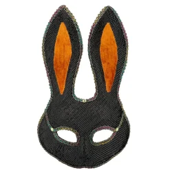 Halloween Kanin Maske Sort