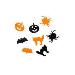 Halloween Konfetti Orange/Sort