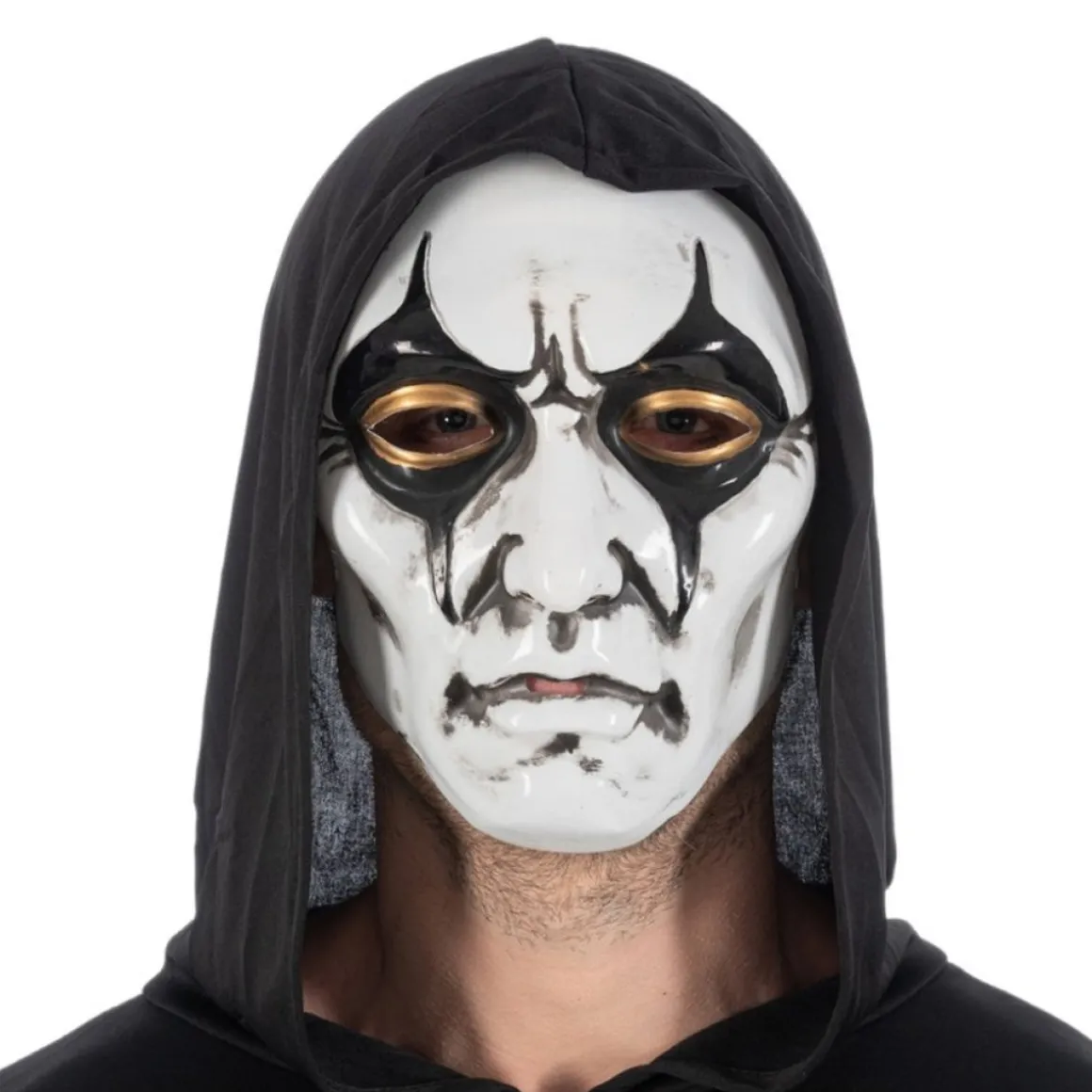 Halloween Maske Hvid/Sort