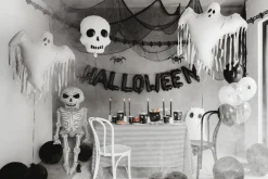 Halloween Stofbaggrund Sort