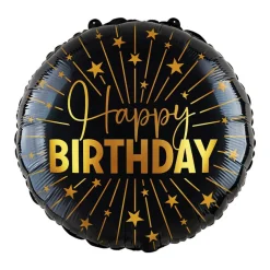 Happy Birthday Golden Celebrations Stor Folieballon