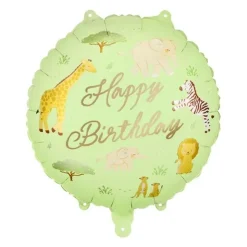 Happy Birthday Safari Folieballon