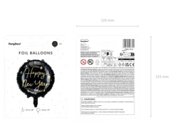 Happy New Year Folieballon Sort
