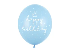 Happy Birthday Balloner Lyseblå