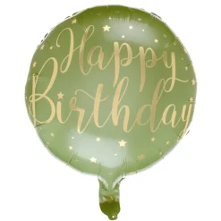 Happy Birthday Folieballon Oliven