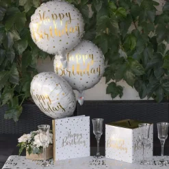 Happy Birthday Folieballon Oliven