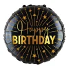 Happy Birthday Golden Celebrations Folieballon