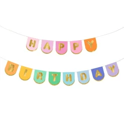 Happy Birthday Guirlande Farvemix