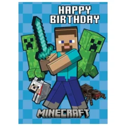 Happy Birthday Minecraft® Kort