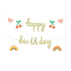 Happy Birthday Regnbue Guirlande