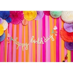 Happy Birthday Regnbue Guirlande