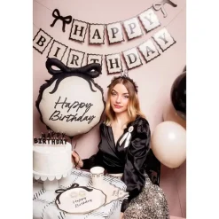 Happy Birthday Sløjfe Servietter