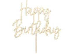 Happy Birthday Træ Kagetopper