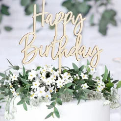 Happy Birthday Træ Kagetopper