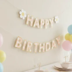 Happy Birthday Tusindfryd Guirlande