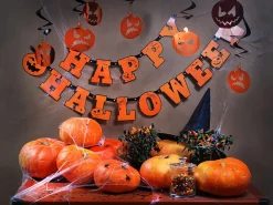 Happy Halloween Græskar Guirlande