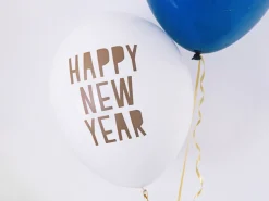 Happy New Year Balloner Pastelhvid